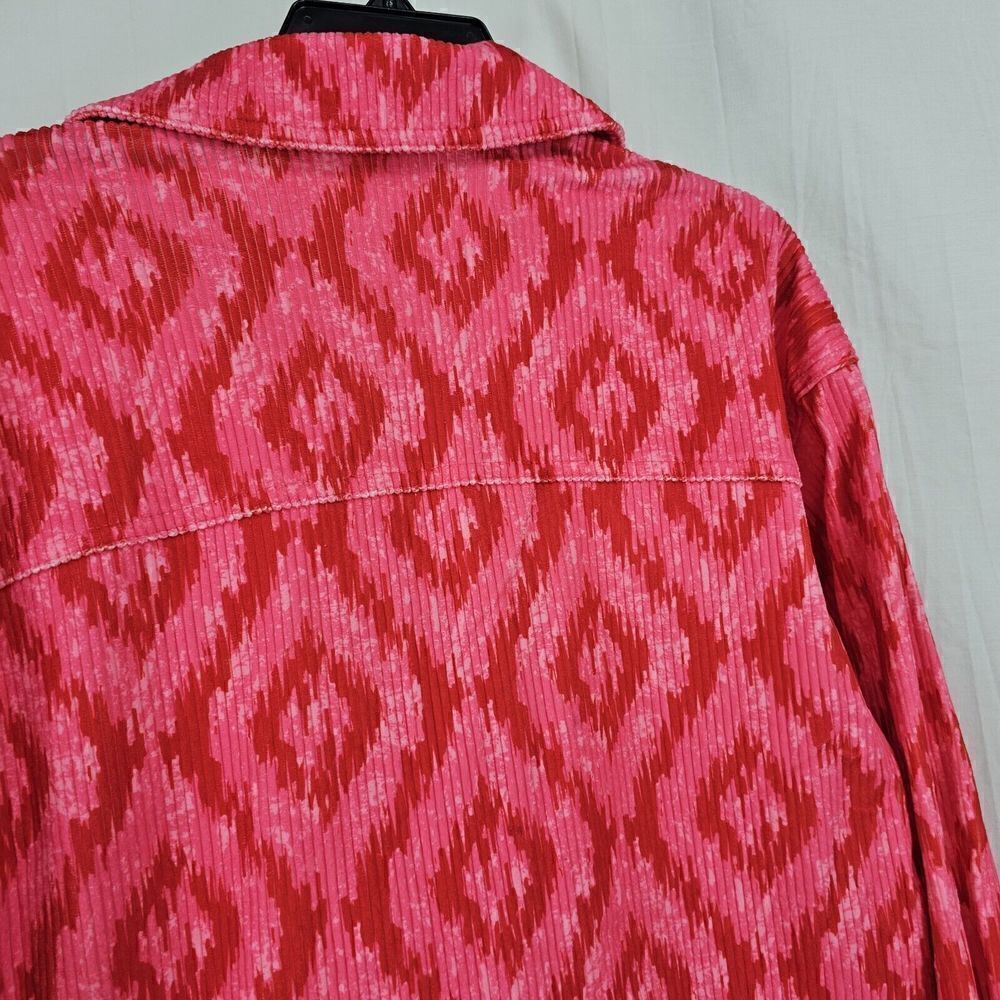Savanna Jane THINK PINK CORDUROY JACKETAztec Red Pink Women's Size Small Nwt - Picture 13 of 13